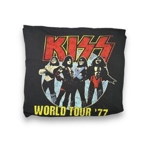 KISS World Tour Black Graphic Tshirt Size XL - "Chang"